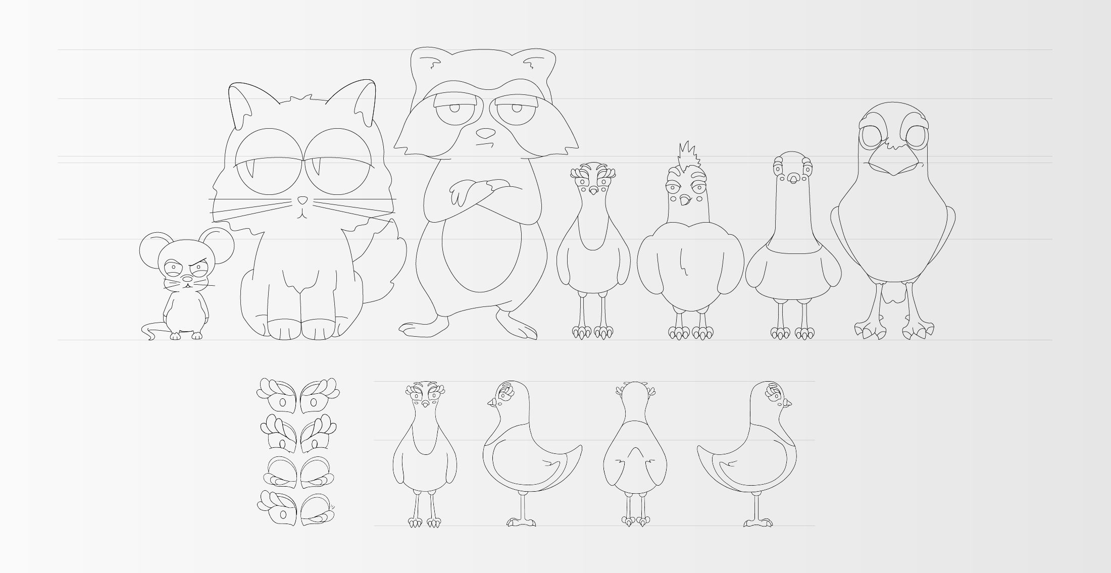 Ilustración de personajes
